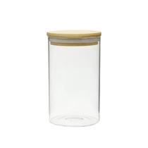 Pote de Vidro 800ml para Mantimentos com Tampa Bambu
