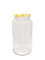 Pote De Vidro 830 Ml Com Tampa Xadrez Amarela - 12 Unidades Pote De Vidro 830 Ml Com Tampa Xadrez Amarela - 12 Unidades