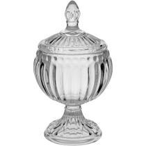 Pote de Vidro Ballon com Tampa Design Elegante 15x8x8cm Luxo Pote de Vidro Ballon com Tampa Design Elegante 15x8x8cm Luxo