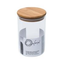 Pote De Vidro Borosilicato C/ Tampa De Bambu - Bahia - Redondo - 900ml - Oxford