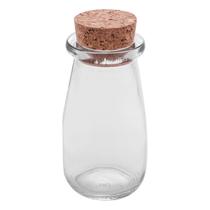 Pote De Vidro Borossilicato 100ml Garrafinha Com Tampa Rolha Porta Chá Tempero Ervas Grãos Mantimentos Organizador Decorativo Para Cozinha