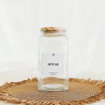 Pote de Vidro Borossilicato c/ Tampa Bambu 1,4L Pote de Vidro Borossilicato c/ Tampa Bambu 1,4L