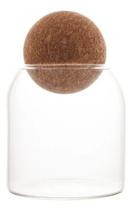 Pote De Vidro Borossilicato C/ Tampa Bola Cortiça Pote De Vidro Borossilicato C/ Tampa Bola Cortiça