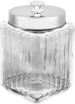 Pote de vidro borossilicato c/tampa de metal 1,7l - Lyor Pote de vidro borossilicato c/tampa de metal 1,7l - Lyor