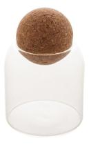 Pote De Vidro Borossilicato Com Tampa Bola em Cortiça 510ml Lyor Pote De Vidro Borossilicato Com Tampa Bola em Cortiça 510ml Lyor