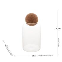 Pote De Vidro Borossilicato Com Tampa Cortica Petrin Tamanho:800ml Pote De Vidro Borossilicato Com Tampa Cortica Petrin Tamanho:800ml
