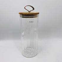 Pote de Vidro Borossilicato com Tampa de Acácia Classic 1,18L - Wolff Pote de Vidro Borossilicato com Tampa de Acácia Classic 1,18L - Wolff