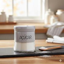 Pote de Vidro Branco Versatile (400 ml) Açúcar Pote de Vidro Branco Versatile (400 ml) Açúcar