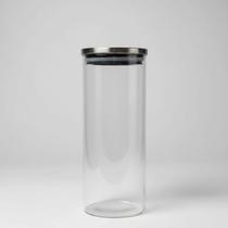 Pote De Vidro C/ Tampa Inox Hermetica 1,8l Multiuso Organiza Pote De Vidro C/ Tampa Inox Hermetica 1,8l Multiuso Organiza