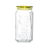 Pote De Vidro Coca-Cola Tampa Amarelo 1Litro