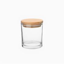 Pote de Vidro Com Tampa de Bambu 60 ML Pote de Vidro Com Tampa de Bambu 60 ML