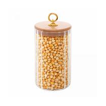 Pote de Vidro com Tampa de Bambu Classic 800ml Pote de Vidro com Tampa de Bambu Classic 800ml