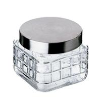 Pote de Vidro com Tampa de Inox Pequeno Class Home