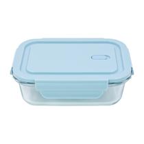 Pote de vidro com Tampa em plástico Hermético 680 mL Armazenamento de alimentos Pratico Seguro para Micro-ondas Freezer