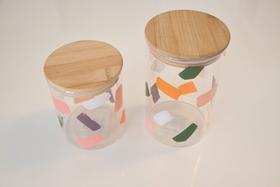 Pote De Vidro Com Tampa Hermética De Bambu Para Mantimentos - Mai Home Pote De Vidro Com Tampa Hermética De Bambu Para Mantimentos - Mai Home
