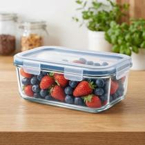 Pote de Vidro com Tampa Hermética para Alimentos Organizador de Cozinha Vedação Segura 1500ml Pote de Vidro com Tampa Hermética para Alimentos Organizador de Cozinha Vedação Segura 1500ml