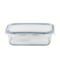 Pote De Vidro Com Tampa Hermética Vasilha Retangular 1000ml