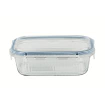 Pote De Vidro Com Tampa Hermética Vasilha Retangular 640ml Pote De Vidro Com Tampa Hermética Vasilha Retangular 640ml