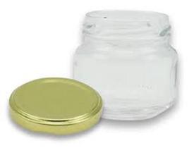 Pote De Vidro Cristal 122Ml Com Tampa Ouro Kit 24 Unidades Pote De Vidro Cristal 122Ml Com Tampa Ouro Kit 24 Unidades