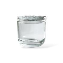 Pote de Vidro Cristal com Tampa para Velas e Porta-Trecos