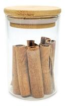 Pote De Vidro De Mantimentos 250ml Tampa De Bambu Hermético Pote De Vidro De Mantimentos 250ml Tampa De Bambu Hermético