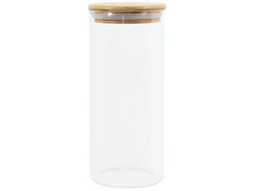Pote de Vidro de Mantimentos 800ml C/ Tampa de Bambu Oikos
