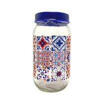 Pote de Vidro Decorado Mosaico 1L - FRATELLI