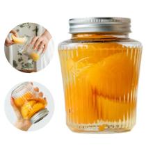 Pote De Vidro Decorativo C Tampa Inox Organizador De Armário