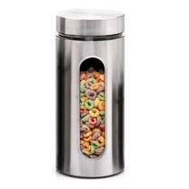 Pote de Vidro e Inox redondo c/ visor Mantimento 1300 Litros