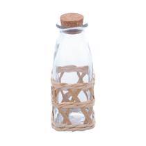 Pote de vidro Fibra Natural e tampa cortiça 210ML Pote de vidro Fibra Natural e tampa cortiça 210ML