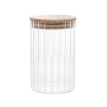 Pote de Vidro Hermético 510ml com Tampa Bambu