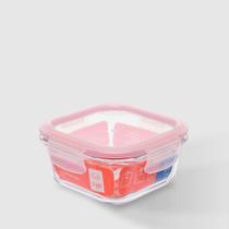 Pote de Vidro Hermético 520ml Quadrado Invicta