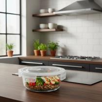 Pote De Vidro Hermético 650ml Marmita Microondas Freezer