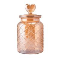 Pote De Vidro Hermético 900ml Com Tampa Coração Flux Pote De Vidro Hermético 900ml Com Tampa Coração Flux