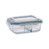 Pote de Vidro Hermético Com Divisoria 640ml Alimento 1 Unidade