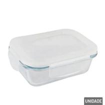 Pote De Vidro Hermético Com Tampa 4 Travas 370ML