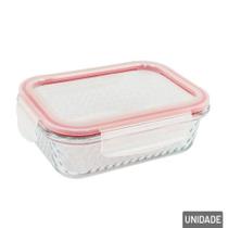 Pote De Vidro Hermético Com Tampa 4 Travas 640ML