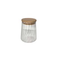 Pote de Vidro Hermético com Tampa de Bambu Classic 500ml Wolff