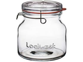 Pote de Vidro Hermético Luigi Bormioli com Tampa Cilíndrico 1,5L Lock Eat Handy