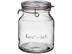 Pote de Vidro Hermético Luigi Bormioli com Tampa - Cilíndrico 2L Lock Eat Handy