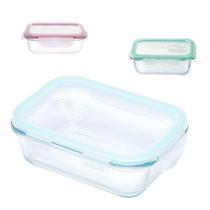 Pote De Vidro Hermético Marmita 1040Ml Microondas Retangular
