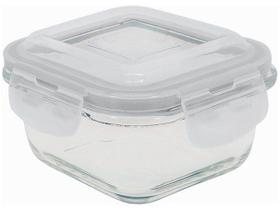 Pote de Vidro Hermético Quadrado - 520 Ml Oikos BRANCO