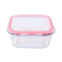 Pote de Vidro Hermético Quadrado Le Click Transparente 800ml