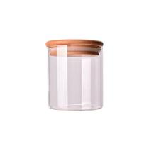 Pote De Vidro Hermético Redondo 650ml Com Tampa De Bambu Moderno Pote De Vidro Hermético Redondo 650ml Com Tampa De Bambu Moderno