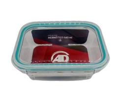 Pote De Vidro Hermético Retangular 640 Ml