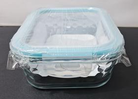 Pote de Vidro Hermético Retangular com Tampa de Trava - 1.040 Litros