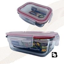 Pote De Vidro Hermético Retangular Para Marmita Mantimentos Com Tampa Para Microondas Forno Freezer Pote De Vidro Hermético Retangular Para Marmita Mantimentos Com Tampa Para Microondas Forno Freezer
