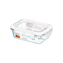 Pote de Vidro Hermético Retangular Super Vedação 640ml Pote de Vidro Hermético Retangular Super Vedação 640ml