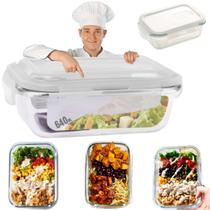 Pote De Vidro Hermético Vasilha Marmita Mantimentos Tampa 640ml para Microondas Freezer Congelador Geladeira Guardar Alimento Pote De Vidro Hermético Vasilha Marmita Mantimentos Tampa 640ml para Microondas Freezer Congelador Geladeira Guardar Alimento