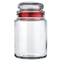 Pote de Vidro Hermétivo Multiuso com Tampa 750ml cor Vermelho Ref. VDR1082-VM Euro Home Pote de Vidro Hermétivo Multiuso com Tampa 750ml cor Vermelho Ref. VDR1082-VM Euro Home